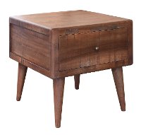 Moka Brown End Table - Retro