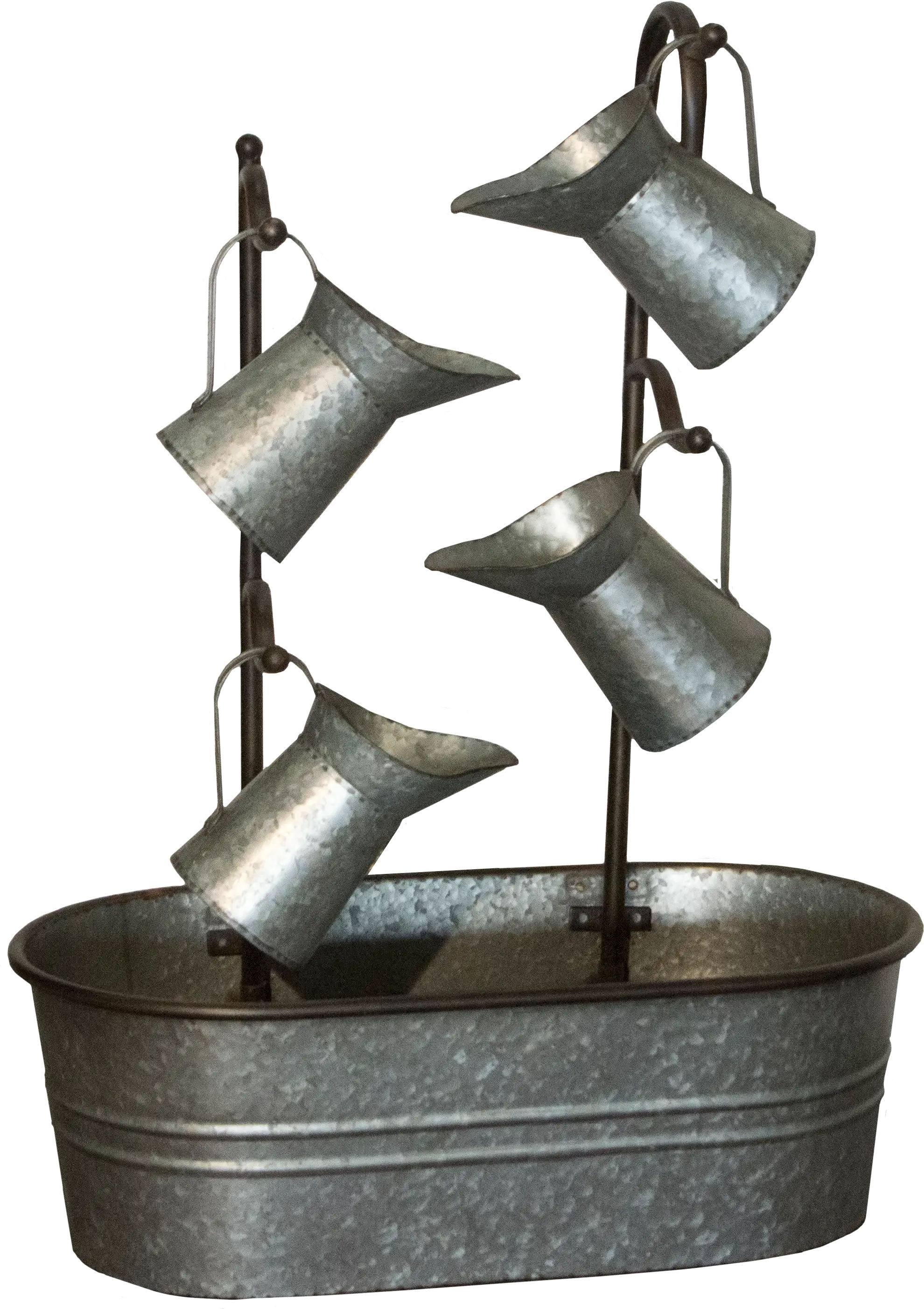 Metal Watering Can Fountain-1
