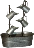 Metal Watering Can Fountain