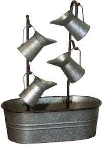 Metal Watering Can Fountain