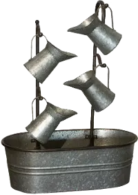Metal Watering Can Fountain