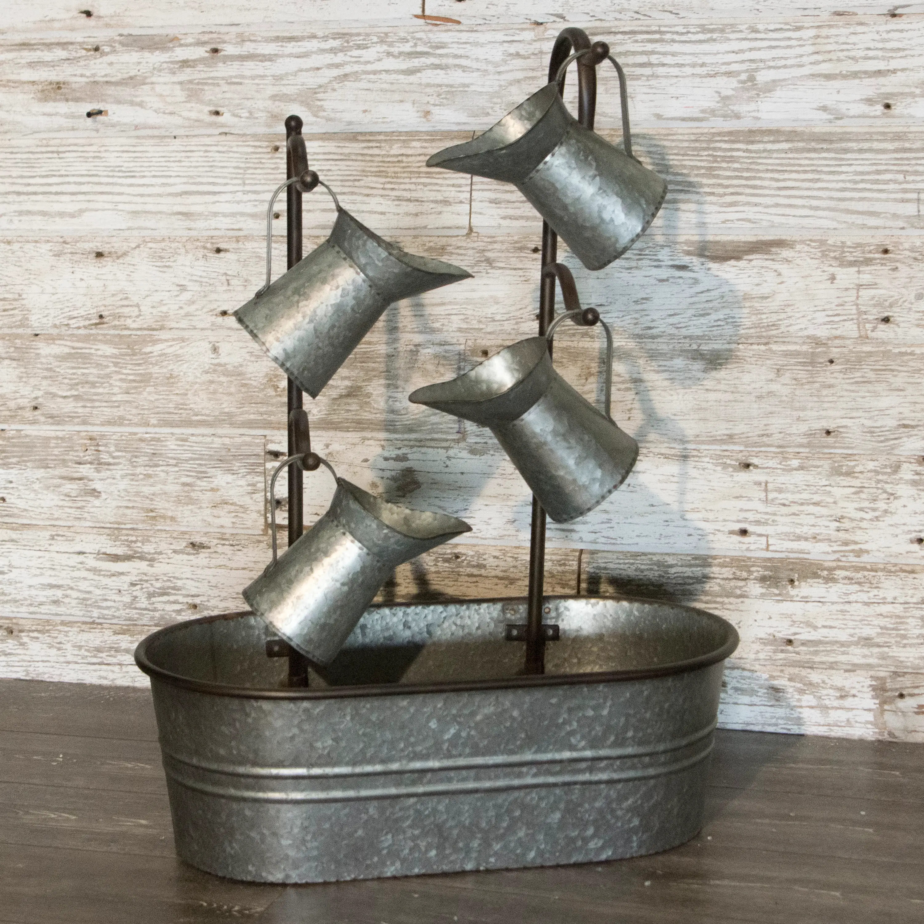 Metal Watering Can Fountain-2
