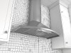 Zephyr 36 Inch Savona Range Hood - Stainless Steel-2