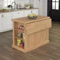 Natural Butcher Block Top Kitchen Island - Nantucket