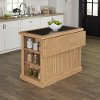 Natural Kitchen Island with Granite Top - Nantucket -1