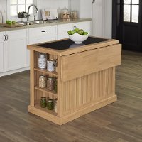 Natural Kitchen Island with Granite Top - Nantucket
