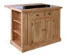 Natural Kitchen Island with Granite Top - Nantucket -2