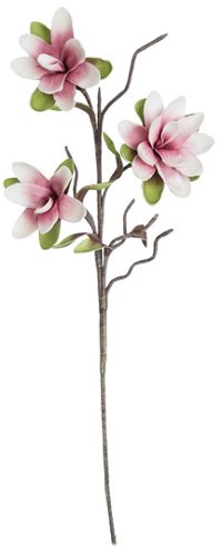 Three Pink Flowers Faux Stem for Arrangement