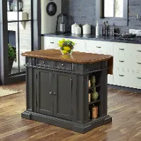 Americana Charcoal Gray Kitchen Island