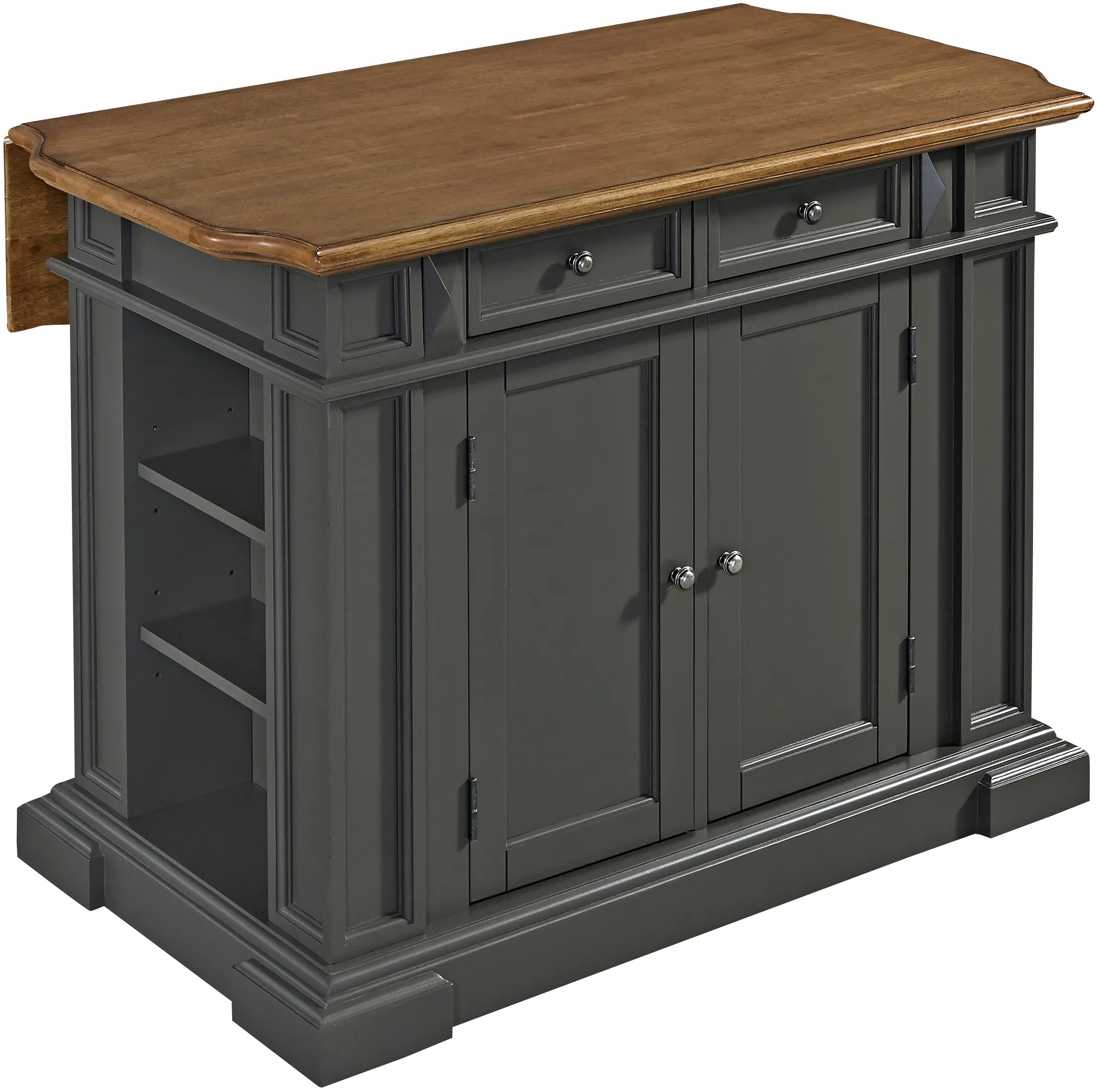 Americana Charcoal Gray Kitchen Island-2