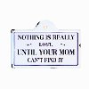 Nothing Is Really Lost White Enamelware Sign