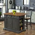 5013-948 Americana Charcoal Gray Kitchen Island Set