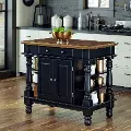 5082-94 Americana Black Kitchen Island