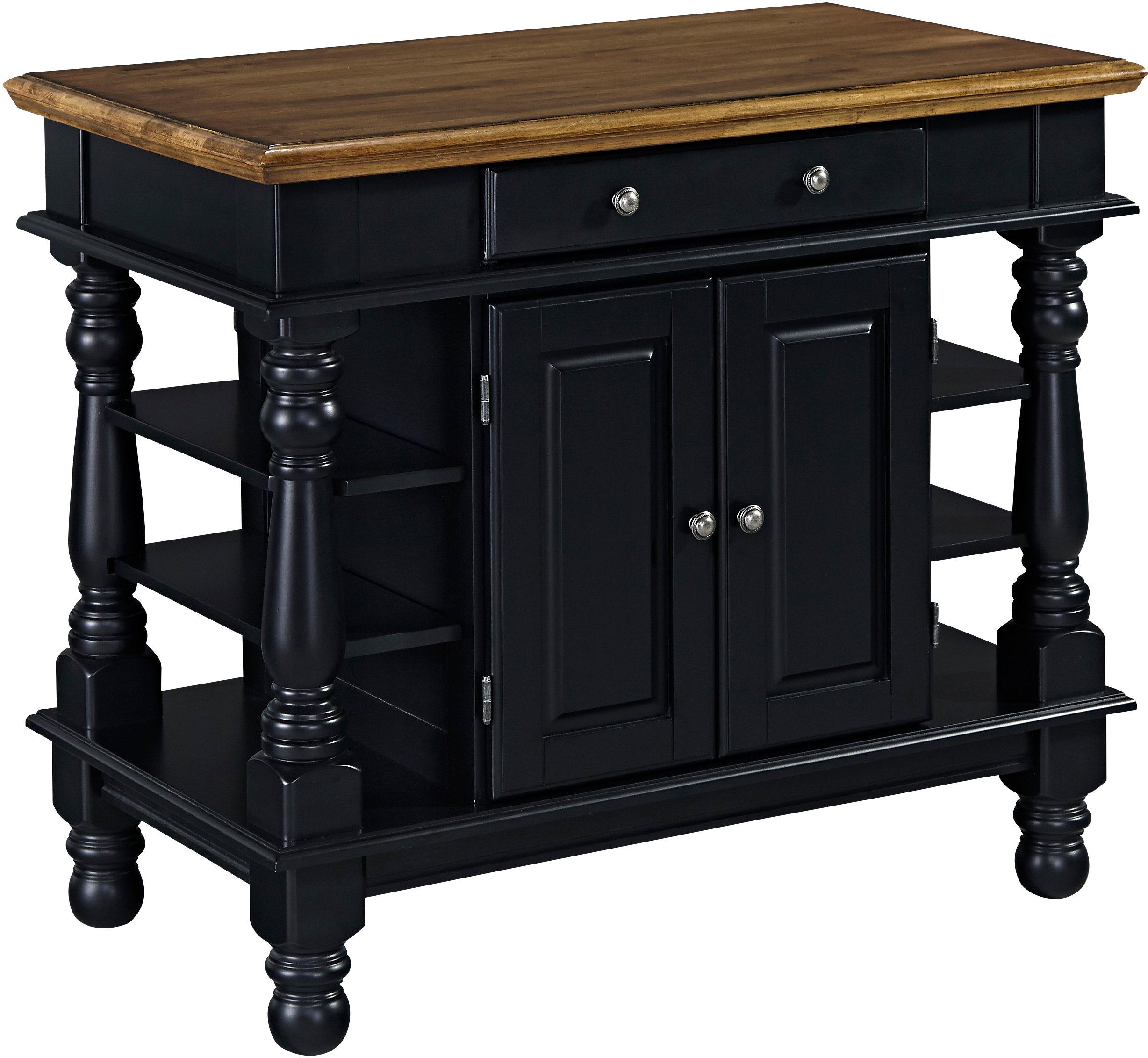 Americana Black Kitchen Island-3