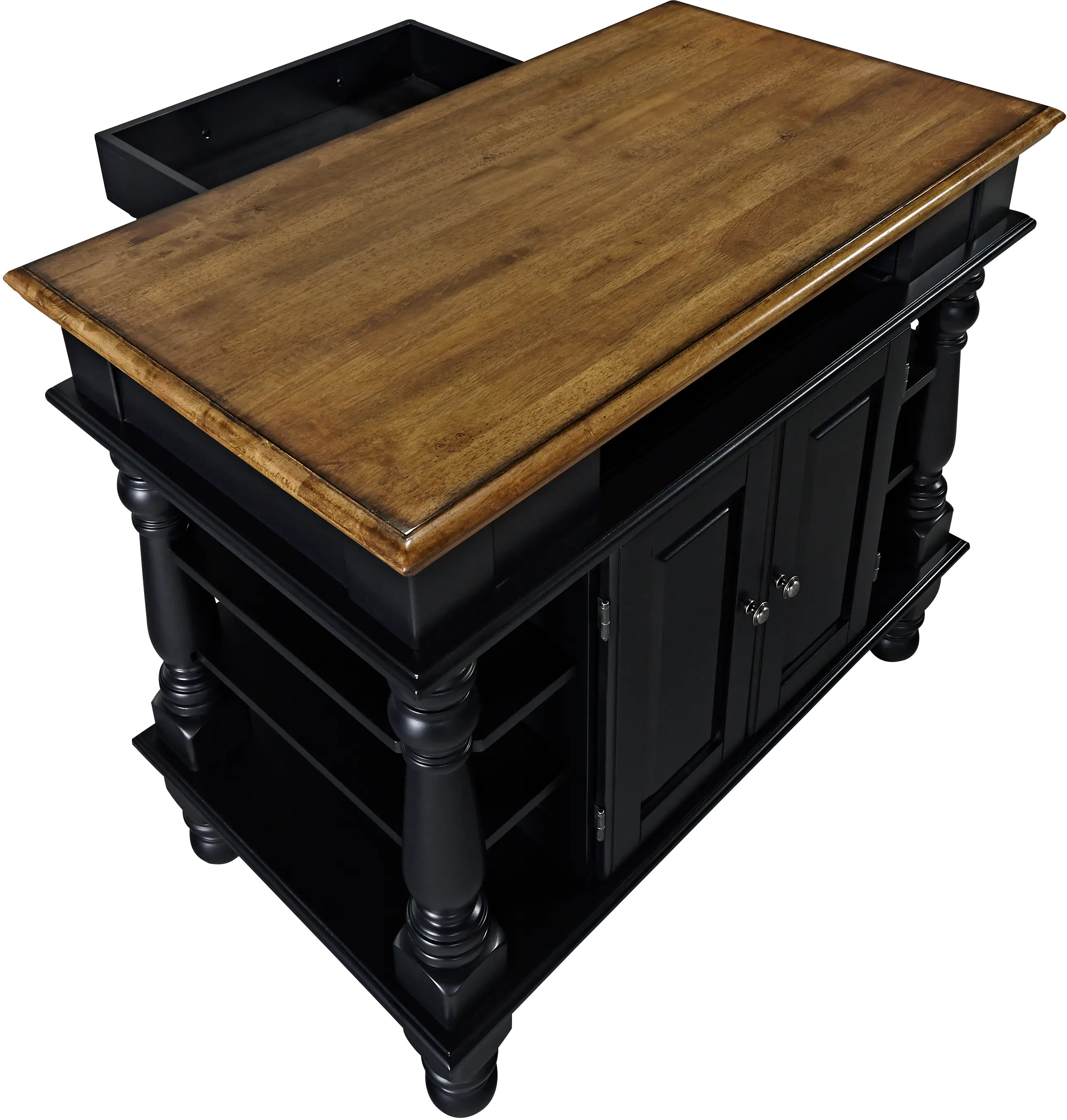 Americana Black Kitchen Island-5