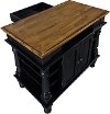 Black Kitchen Island - Americana -5