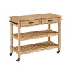Natural Maple Kitchen Cart - Savannah -2