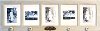 Clearance Gray Wooden 5 Picture Frame Collage with 4 Knobs