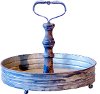 Distressed Metal Tray with Handle