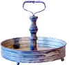 Distressed Metal Tray with Handle