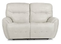 Icelandic White Leather-Match Power Living Room Set - Blaise-2