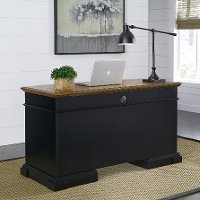 Black Pedestal Desk - Americana-3