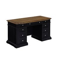 Black Pedestal Desk - Americana-4