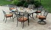 Willowbrook Collection 7 Piece Patio Dining Set with 6 Swivel Chairs
