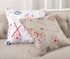 Natural Floral Printed Throw Pillow