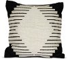 Black and White Diamond Throw Pillow-2