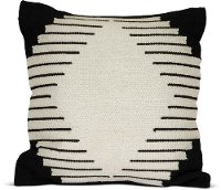Black and White Diamond Throw Pillow-2