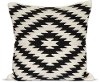 Black and White Aztec Design Throw Pillow-2