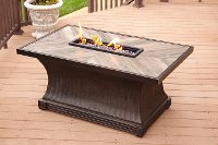 Outdoor Patio Rectangular Fire Pit - Arlo