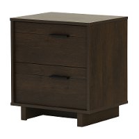 10281 Modern Brown Oak Drawer Nightstand - Fynn -2