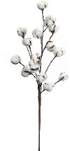 Cotton Branch Stem Spray for Arrangement