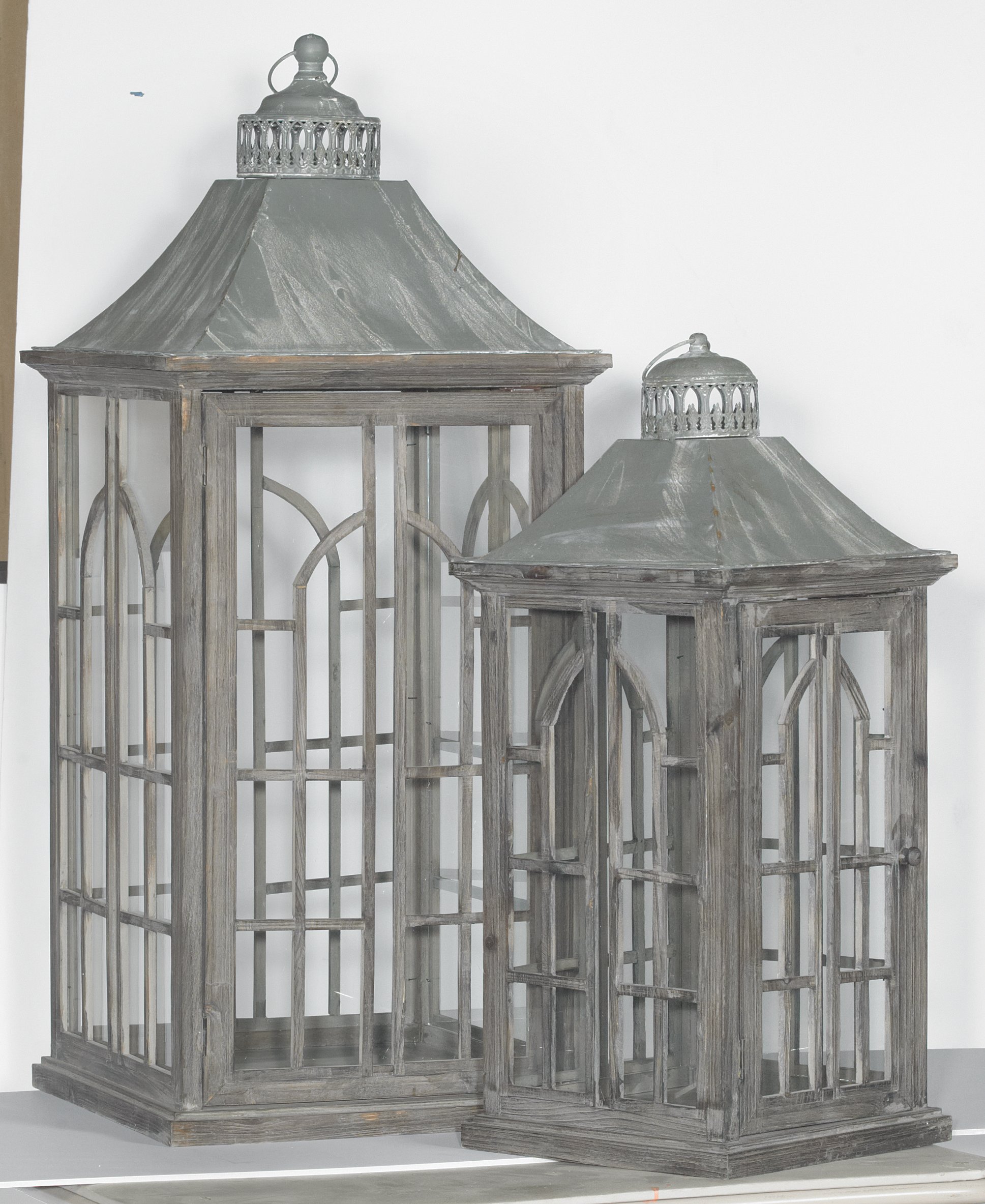 29 Inch Wooden Palladium Window Estate Lantern-2