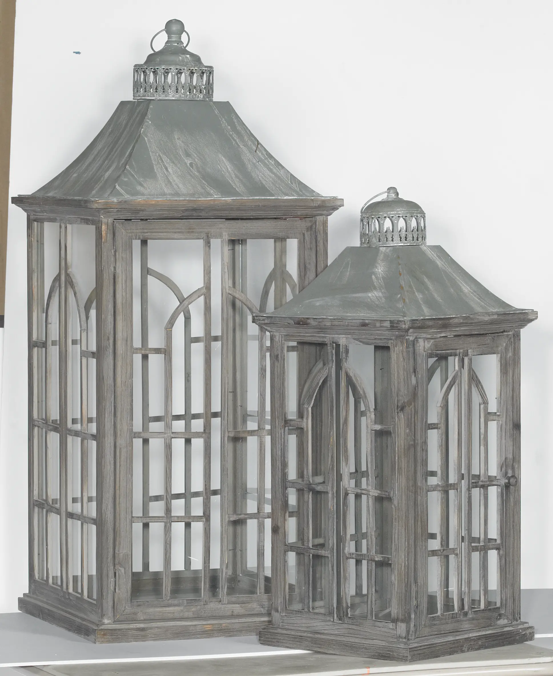 29 Inch Wooden Palladium Window Estate Lantern-2
