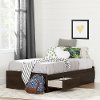 10282 Twin Brown Oak Mates Bed with 3 Drawers (39 Inch) - Fynn