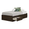 10282 Twin Brown Oak Mates Bed with 3 Drawers (39 Inch) - Fynn -5