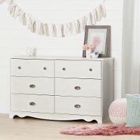 10298 White Wash 6-Drawer Double Dresser - Caravell -3