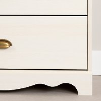10298 White Wash 6-Drawer Double Dresser - Caravell -5