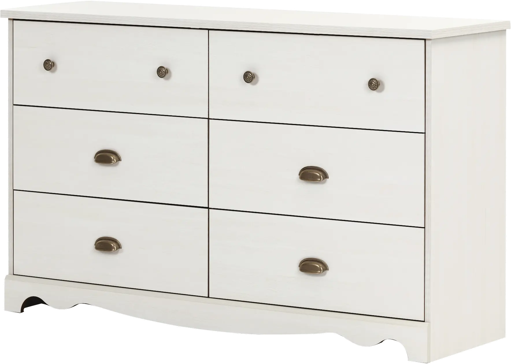 10298 White Wash 6-Drawer Double Dresser - Lyara-7
