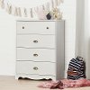 10299 White Wash 4-Drawer Chest - Caravell -1