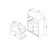 10299 White Wash 4-Drawer Chest - Caravell -3