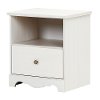 10300 White Wash Single Drawer Nightstand - Caravell-2