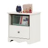 10300 White Wash Single Drawer Nightstand - Caravell-7