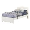 10301 White Wash Twin Bed Set (39 Inch) - Caravell -4