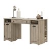 10287 Rustic Oak Craft Table with Storage - Artwork -3