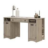 10287 Rustic Oak Craft Table with Storage - Artwork -3