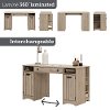 10287 Rustic Oak Craft Table with Storage - Artwork -6